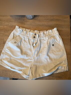 SO Cream High-Waist Paperbag Shorts